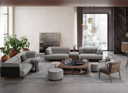 Luxury Living room Set Sofa with Armchair Modern Design Sofa set 6 pieces